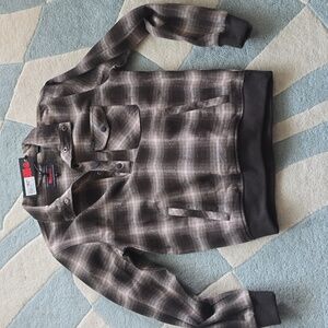 Men's Plaid Jacket - Brown